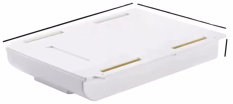 Contenitore portaoggetti da inserire sotto il cassetto, design salvaspazio, facile installazione, colore: bianco
