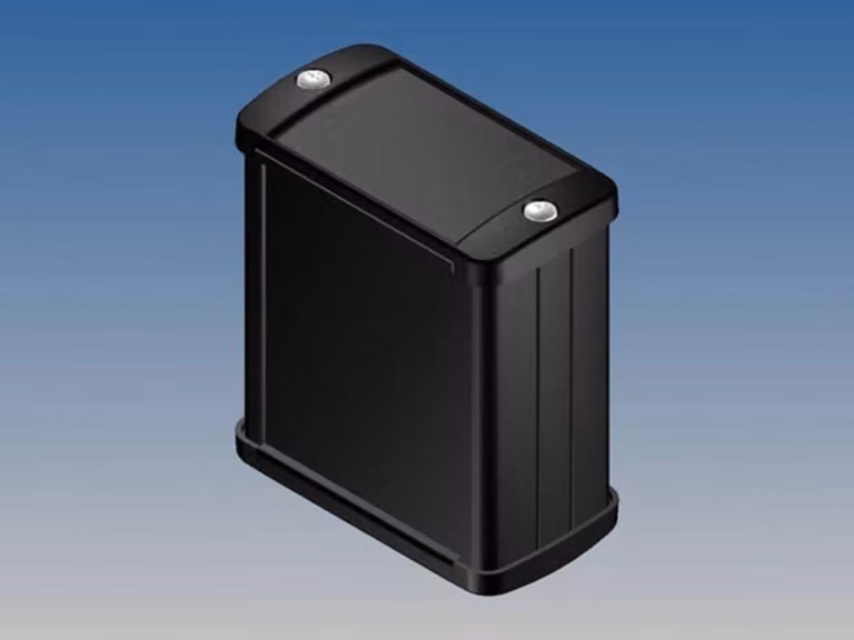 Alloggiamento in alluminio - colore nero - 70 x 59,9 x 30,9 mm