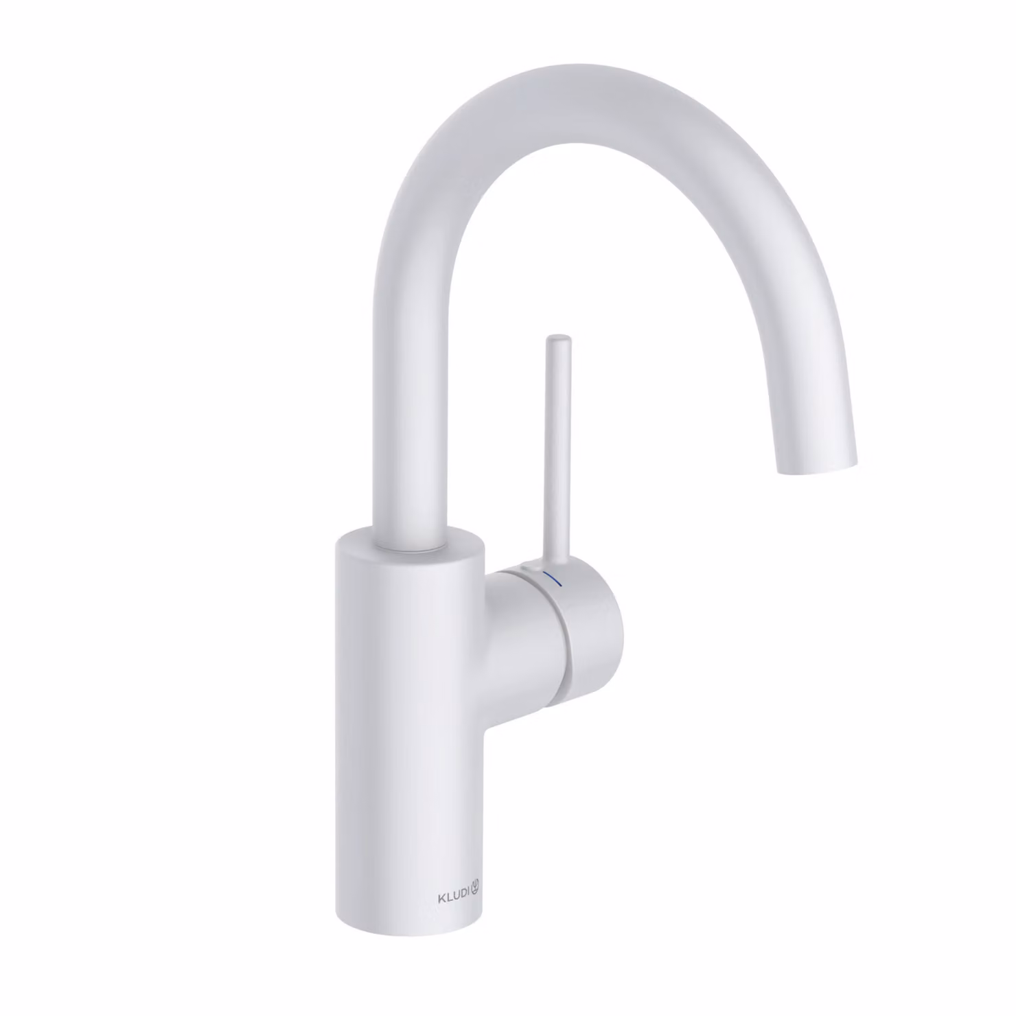 KLUDI BOZZ Mitigeur monocommandé pour lavabo, hauteur de bec 185mm, bec pivotant, sans garniture d'écoulement, 380285376, 380285376