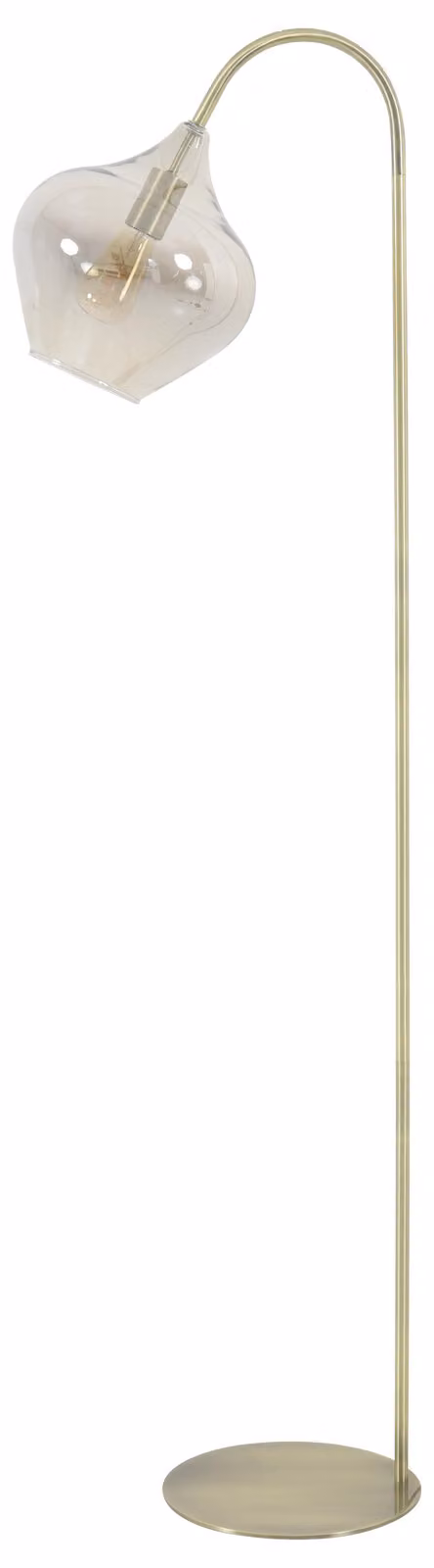 Lampada da terra - oro - RAKEL - vetro - lampada di design - E27 - 1851565 - Light & Living