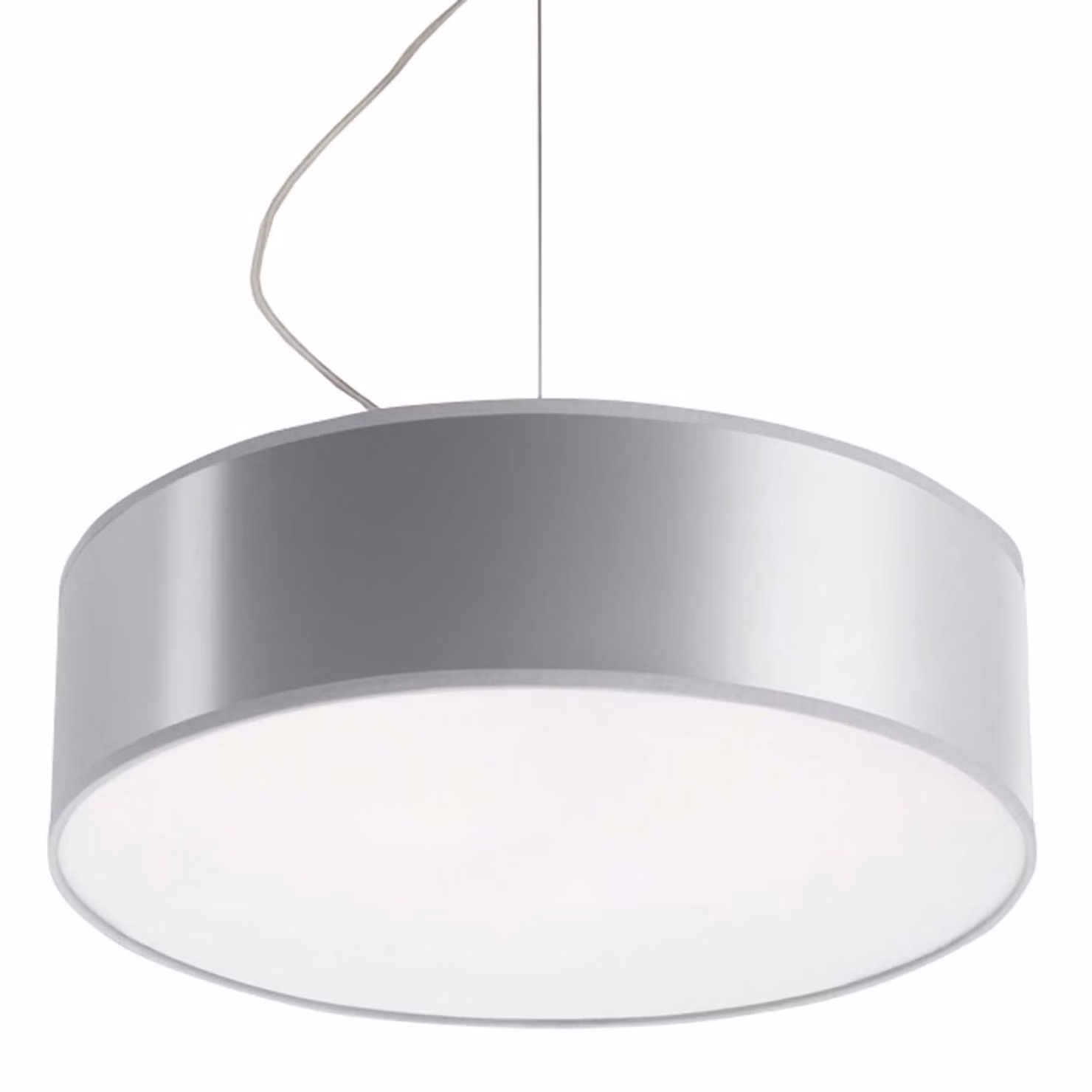 Lampada a sospensione ARENA 35 grigio 2xE27 15W PVC 111x35x35cm Sollux Lighting