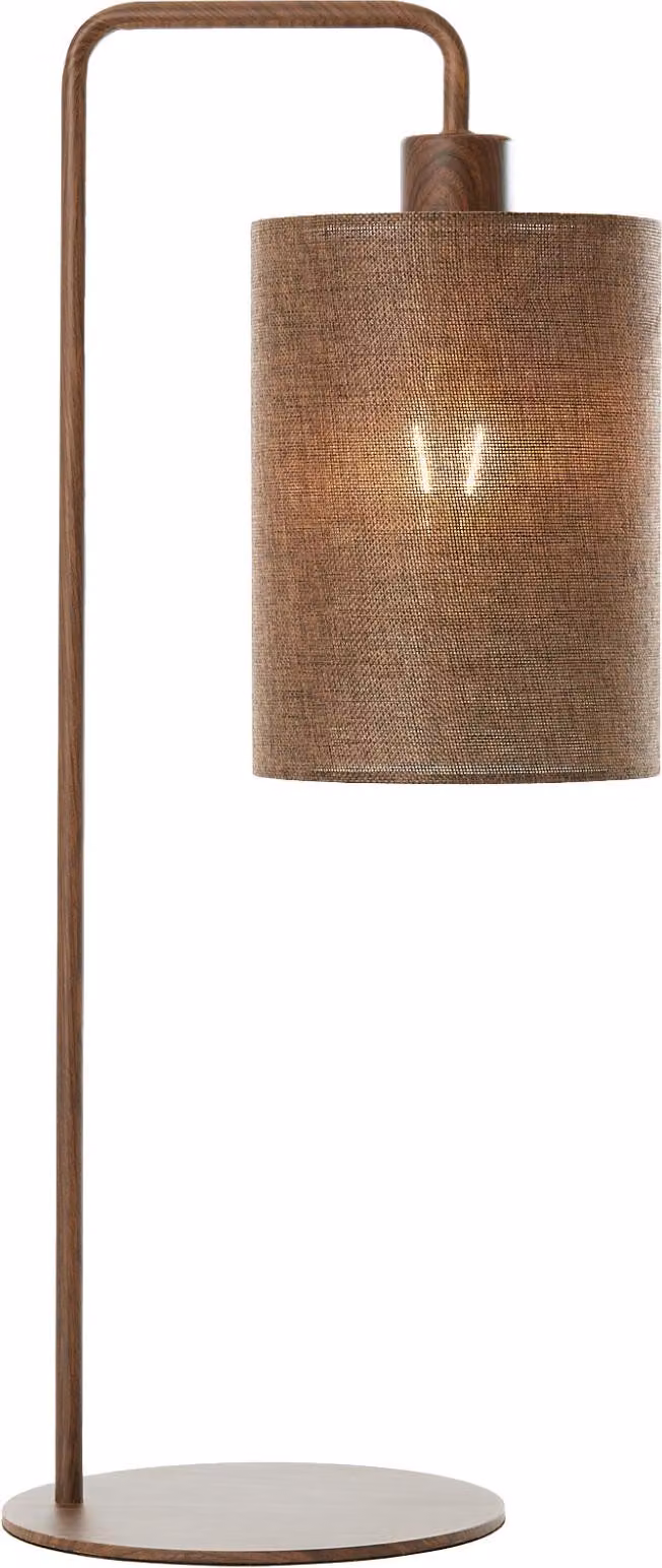 Lampada da tavolo - beige marrone - Donio - cotone metallo - lampada da scrivania - E27 - 1885652 - Light & Living