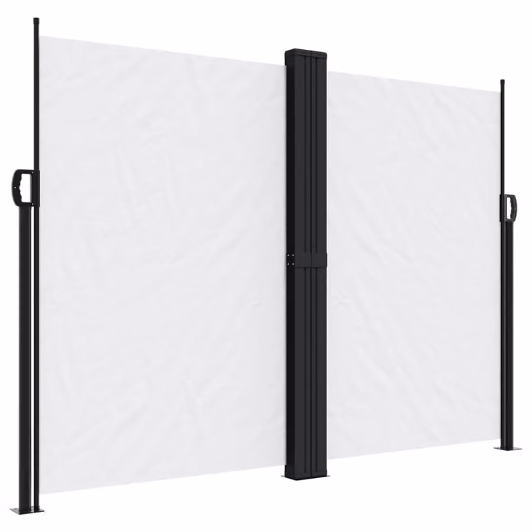 Tenda da Sole Laterale Retrattile Bianco 180x1000 cm
