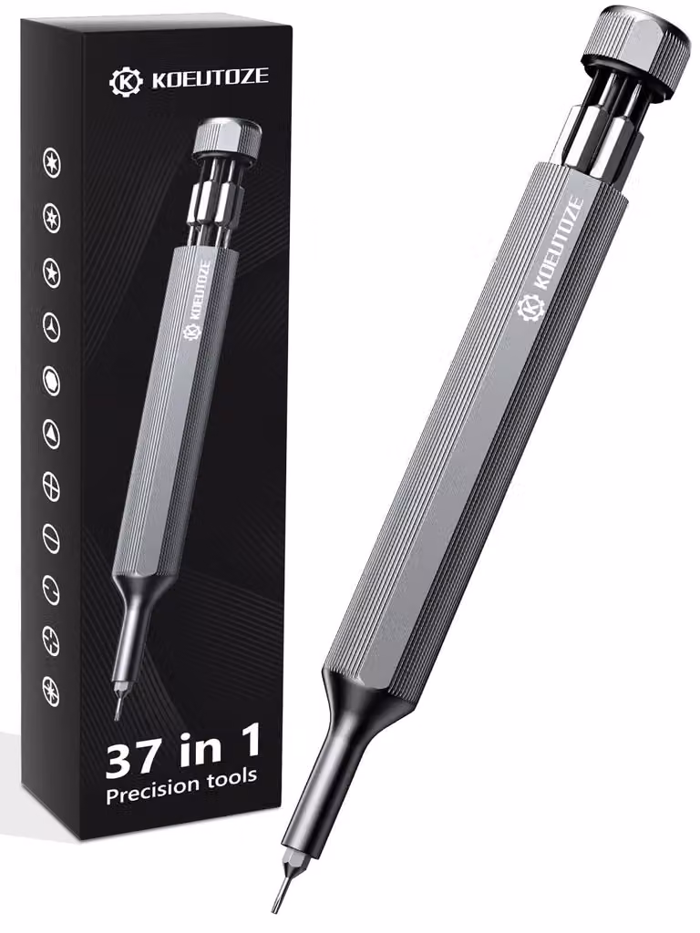 Set di cacciaviti di precisione 37-in-1 con 36 punte in acciaio S2