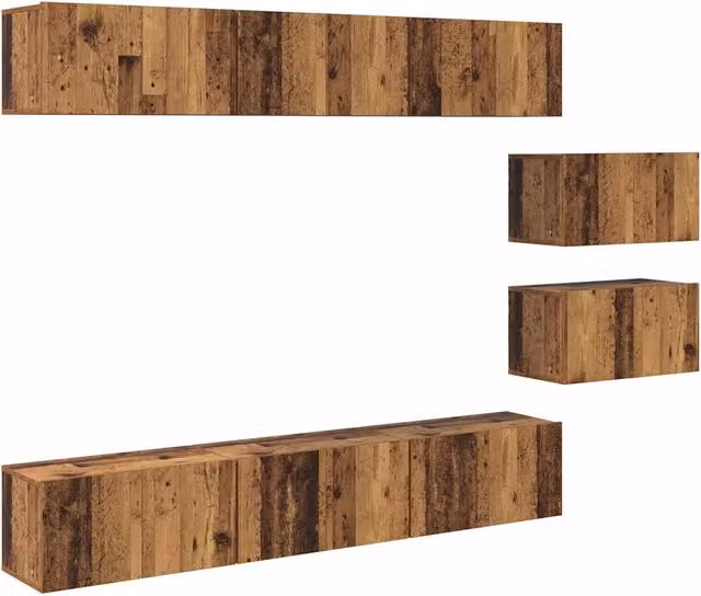 Set mobile TV | Armadietto TV | Mobile Porta TV Legno vecchio Legno multistrato