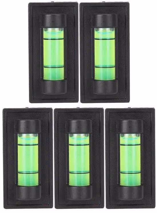 Livella a bolla miniaturizzata - Plastica - Livellamento preciso - Morsetto magnetico - Resistente agli urti - 4,8 x 1,5 x 2,5 cm - Livella