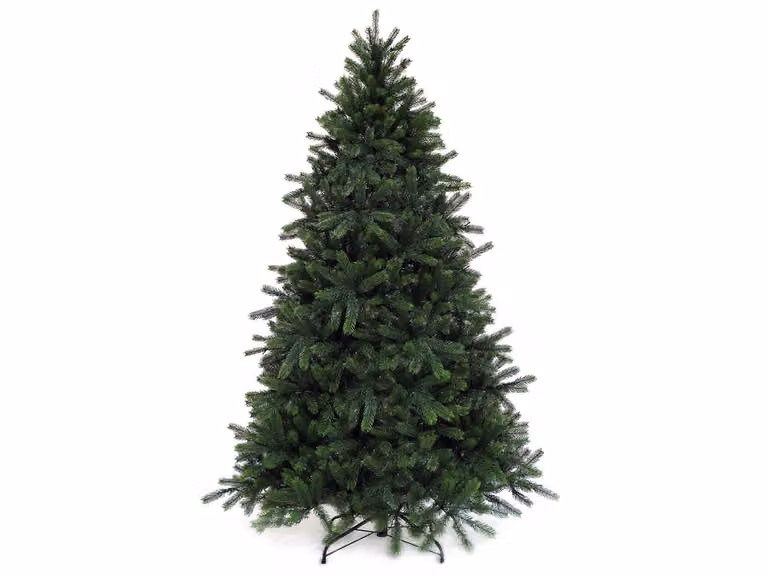 Albero di Natale artificiale verde 3D abete Merlin 210 cm con supporto