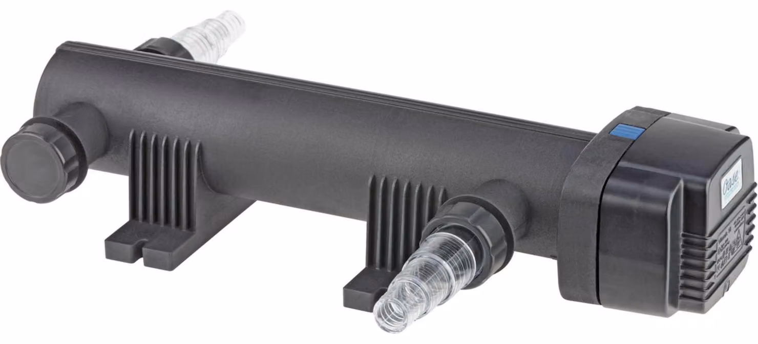 OASE Vitronic, depuratore UVC da 18 Watt per laghetti fino a 20 m³ - Eliminazione delle alghe sospese e riduzione dei batteri e dei germi nocivi