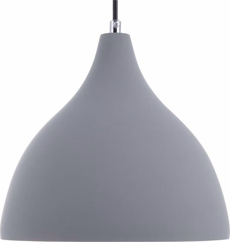 BELIANI Lampada a sospensione in cemento grigio pastello a forma di imbuto per la camera dei bambini design moderno