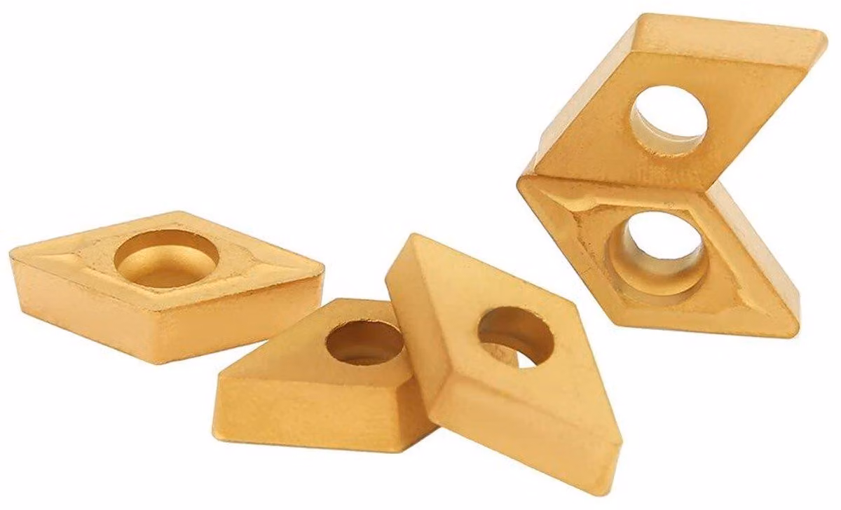 Lame intercambiabili in metallo duro, indicizzabili, confezione da 10 pezzi, modello DCMT11T308 e DCMT32.51 - Utensili da taglio per torni CNC, adatti alla lavorazione dell'acciaio