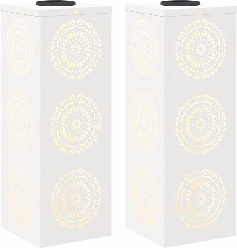 Faro LED solare per sentieri 2 pcs Bianco