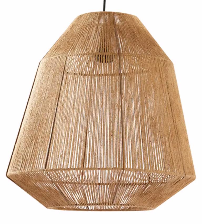 Lampada a sospensione - naturale - Malva - juta - Ø 50cm - E27 - 2966983 - Light & Living