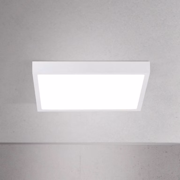 ORION Plafoniera a LED Disc, dimmerabile, Bianco / Opale, Soggiorno / Sala da pranzo, Alluminio, Moderno, Plafoniera LED