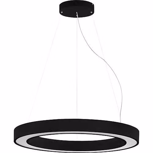 Lampada a sospensione a LED, diametro 900 mm, 66W, 3000K, colore nero, modello 63078