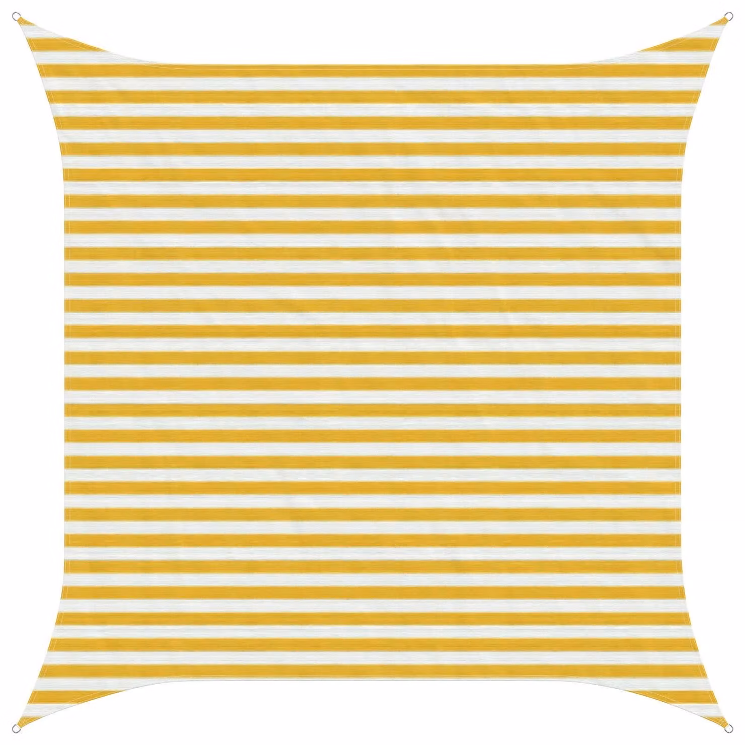 Telo Ombra Giallo e Bianco 3 x 3 m HDPE