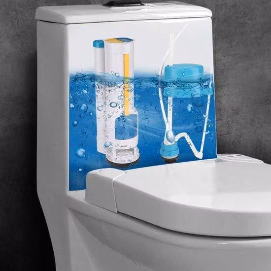 Accessori per cassetta di risciacquo Cafopgrill 285 mm - Kit completo per la riparazione della cassetta del WC - a risparmio idrico - Kit di riparazione per WC.