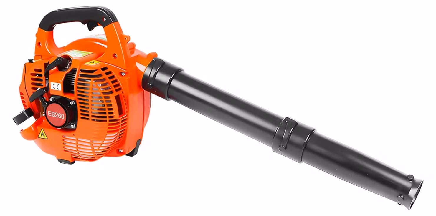 Soffiatore per foglie - Soffiatore manuale per foglie e neve - Motore a 2 tempi - 25,4 cm³ - Flusso d'aria di 275,45 CFM - Serbatoio dell'olio da 0,65 litri - Spina europea da 220–240 V