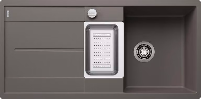 Blanco Metra XL 6 - Lavello in silgranito, 990x490 mm, con comando di scarico, nero 525933