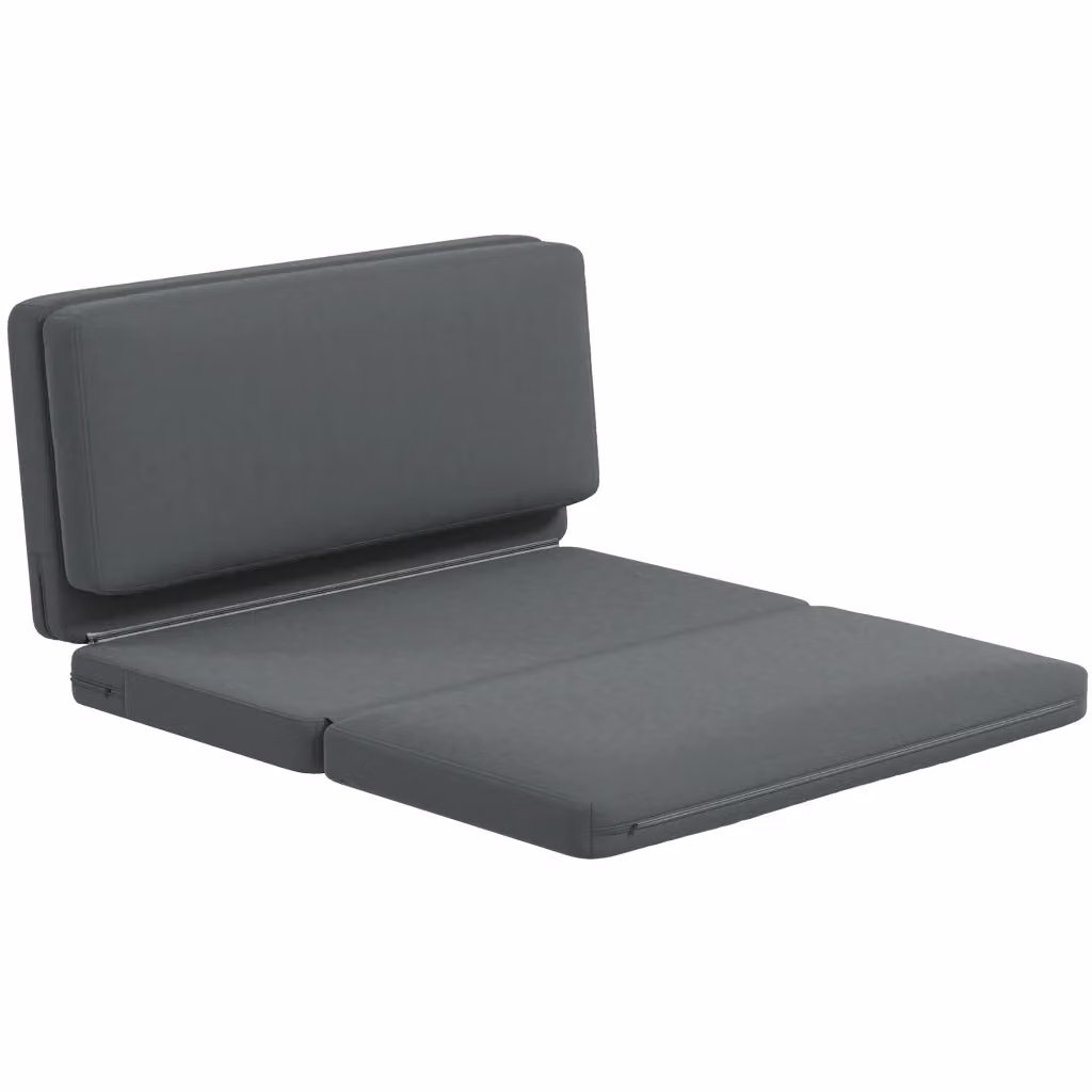 Poltrona Relax Pieghevole Minimal Grigio Scuro – 2