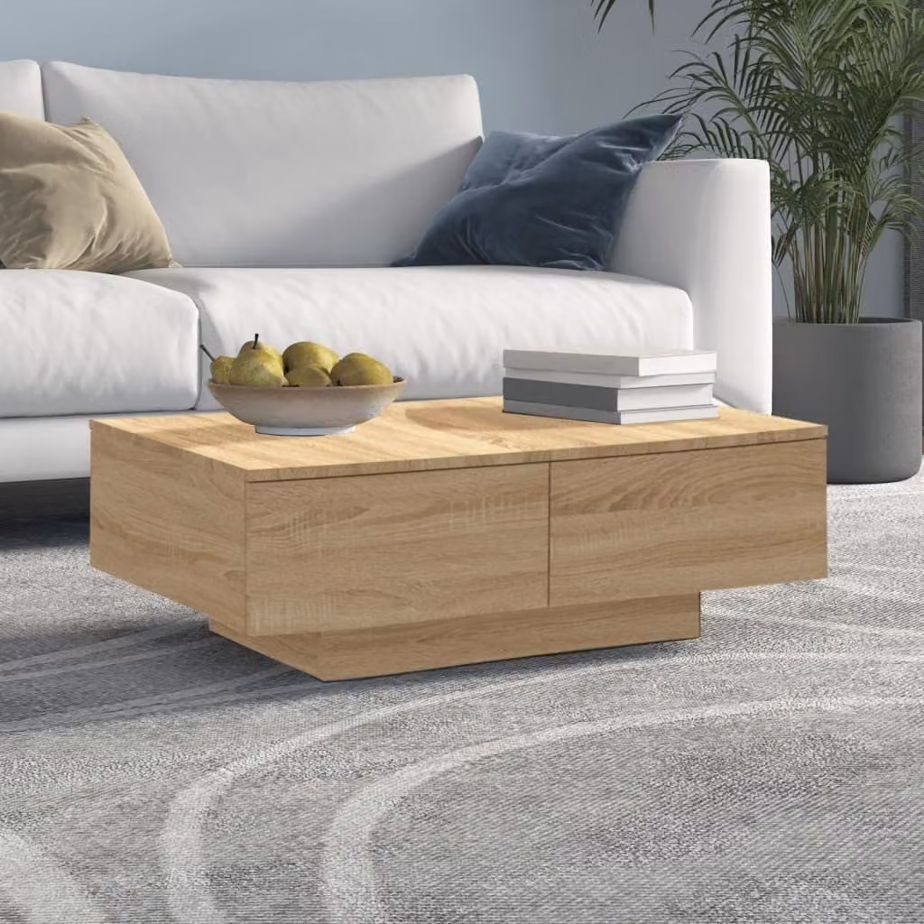Maison Exclusive - Tavolino Sonoma in rovere 90x60x31 cm Materiale ligneo