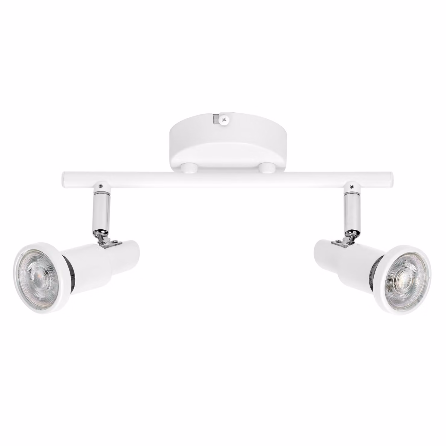 OSRAM LED SPOT GU10 2 x 3,4W, 460lm, bianco, temperatura di colore 2.700K, colore della luce bianco caldo, design senza tempo, lampada LED sostituibile, ideale per interni, CRI 90, teste regolabili