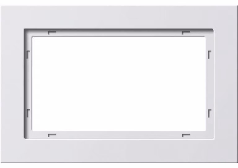 Cornice di copertura 1 1 doppio tappetino bianco puro - Cornice 1 volte bianca 100122