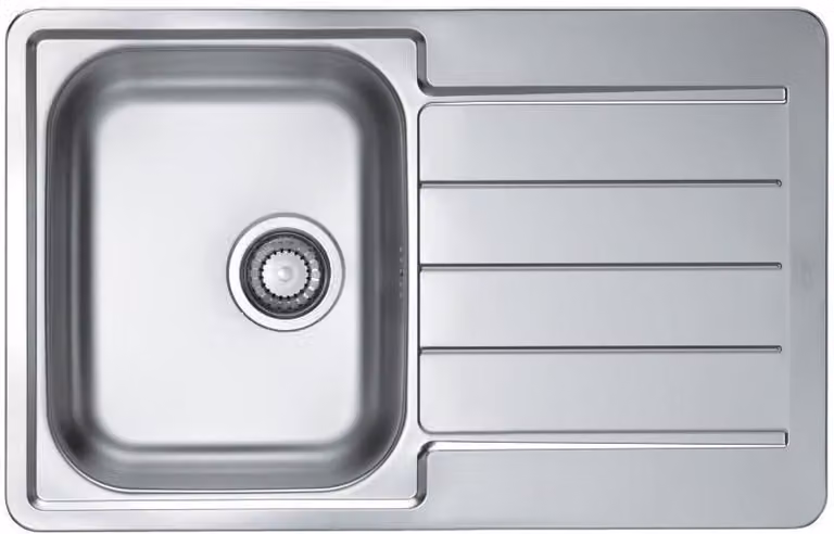 Lavello in acciaio inox ALVEUS Line 80 Natur 790x500x0,6 mm 1069147