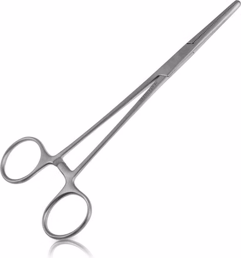 Morsetto - diritto - lunghezza: 17,5 cm - acciaio inox