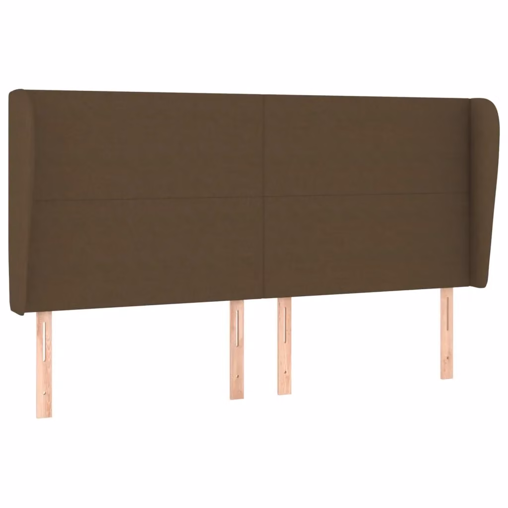 Testiera ad Orecchio vidaXL in Tessuto Marrone Scuro L: 183 cm, P: 23 cm, H: 118/128 cm – 2