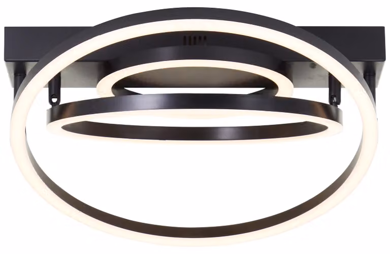 BRILLIANT Plafoniera LED Pedley, 29,8 W, 3000 K, EEK: E, 3800 lm, IP20, nera