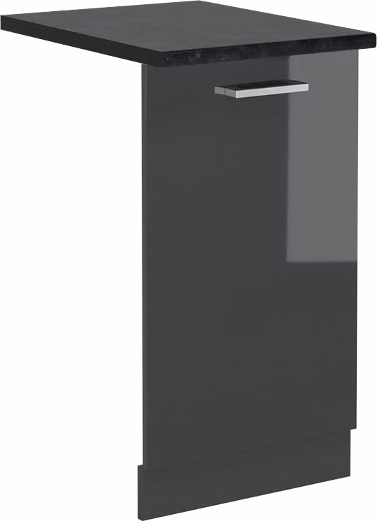Pannello frontale della lavastoviglie Vicco R-Line Antracite lucido 45 cm , PL Antracite, Model 55010
