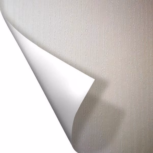 Pellicola decorativa adesiva Plastiwood colore bianco L/P: 122 x 1000 cm