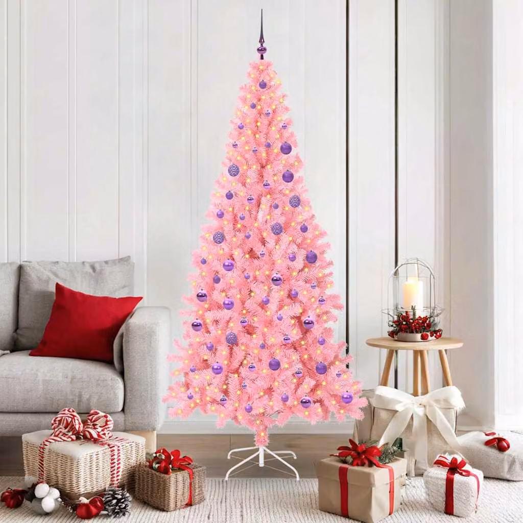 Maison Exclusive - Albero di Natale rosa, 180 cm, in PVC