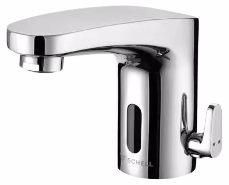 Miscelatore per lavabo con sensore SCHELL MODUS Trend E, alimentazione di rete