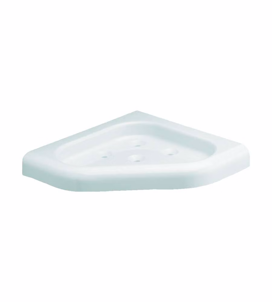 Metaform Linea Angolare Doccia Accessori Fissaggio a Parete Bianco 180x180 mm