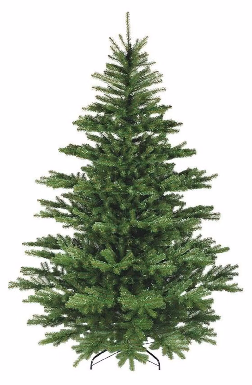 Albero di Natale artificiale DecoLED, altezza 210 cm, modello abete naturale con aghi 2D