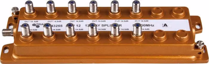 Distributore TRIAX F a 12 vie 5-1000 MHz 14 dB con disaccoppiamento del ronzio ACV 12