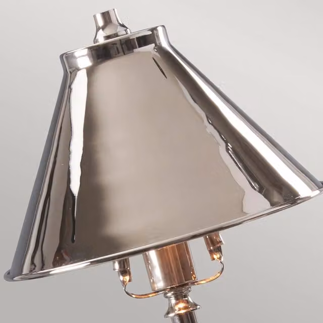 Lampada da scrivania industriale Elstead Lighting in metallo argento con attacco E14
