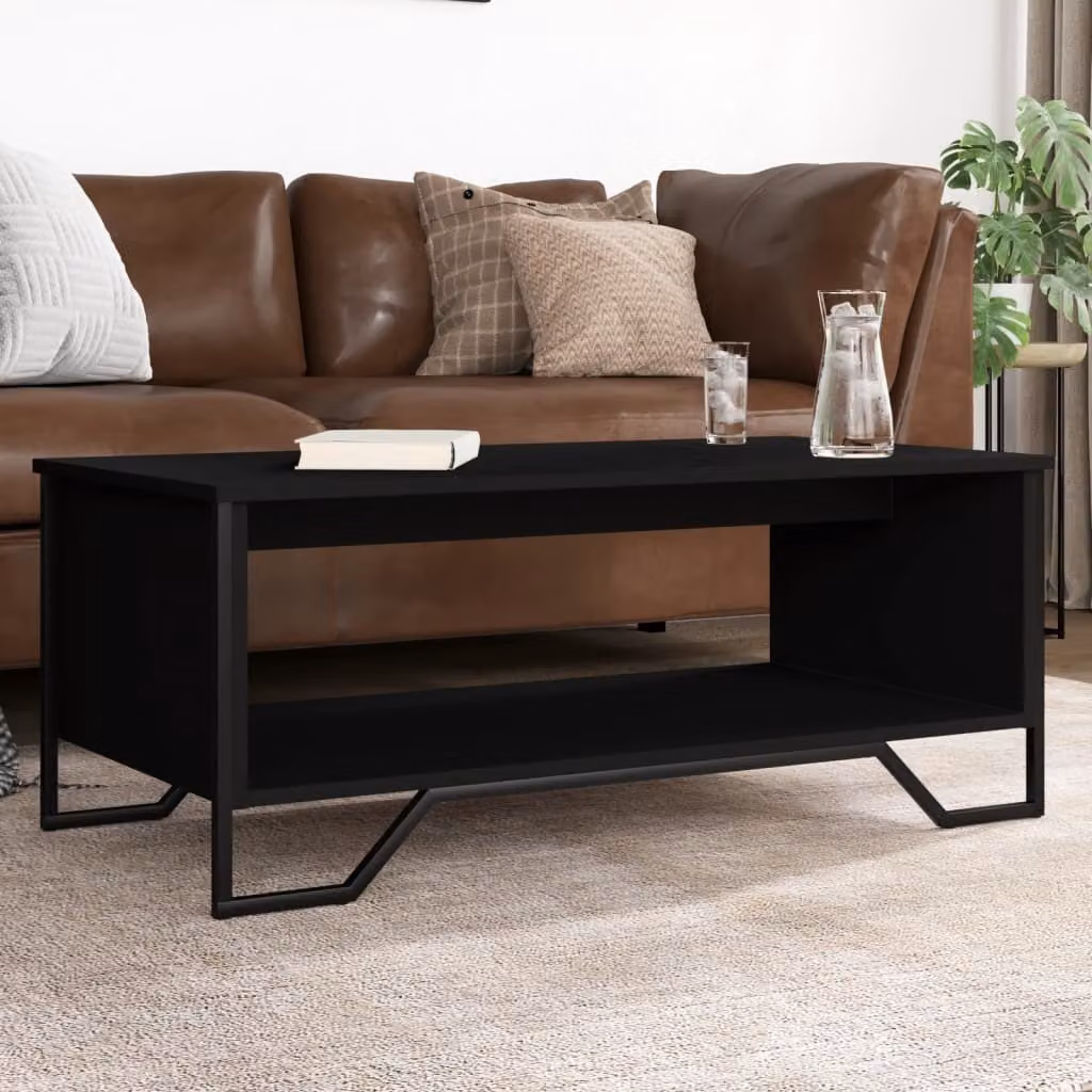 Maison Exclusive - Tavolino nero 100x51x40 cm Materiale legnoso