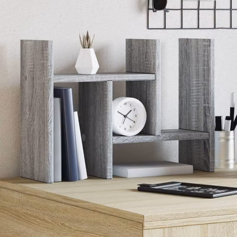 Maison Exclusive - Organizer da scrivania Grigio Sonoma 34,5x15,5x35,5 Materiale ligneo