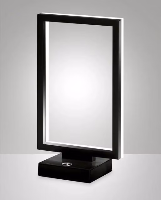 Lampada da tavolo LED Fabas nera con tecnologia dimmable e luce bianco caldo