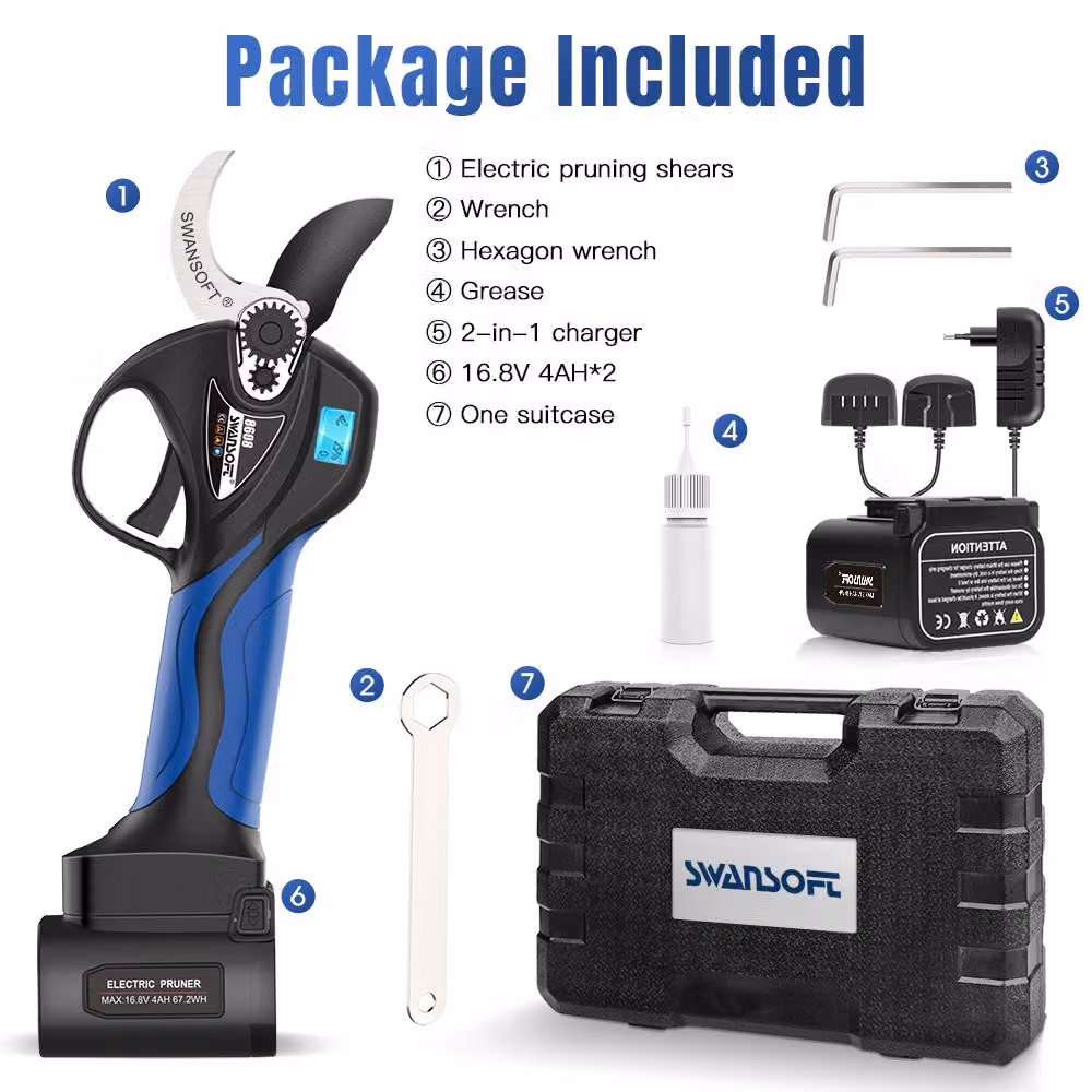 Potatore elettrico con prolunga - Motore brushless da 900W - Larghezza di taglio di 40 mm - Peso: 3 kg