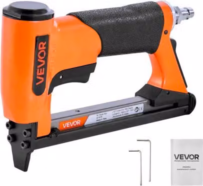 Graffettatrice Pneumatica VEVOR Arancione in Lega di Alluminio per Tappezzeria con Punti Metallici Serie 80 Calibro 21 e Corona da 12,8 mm