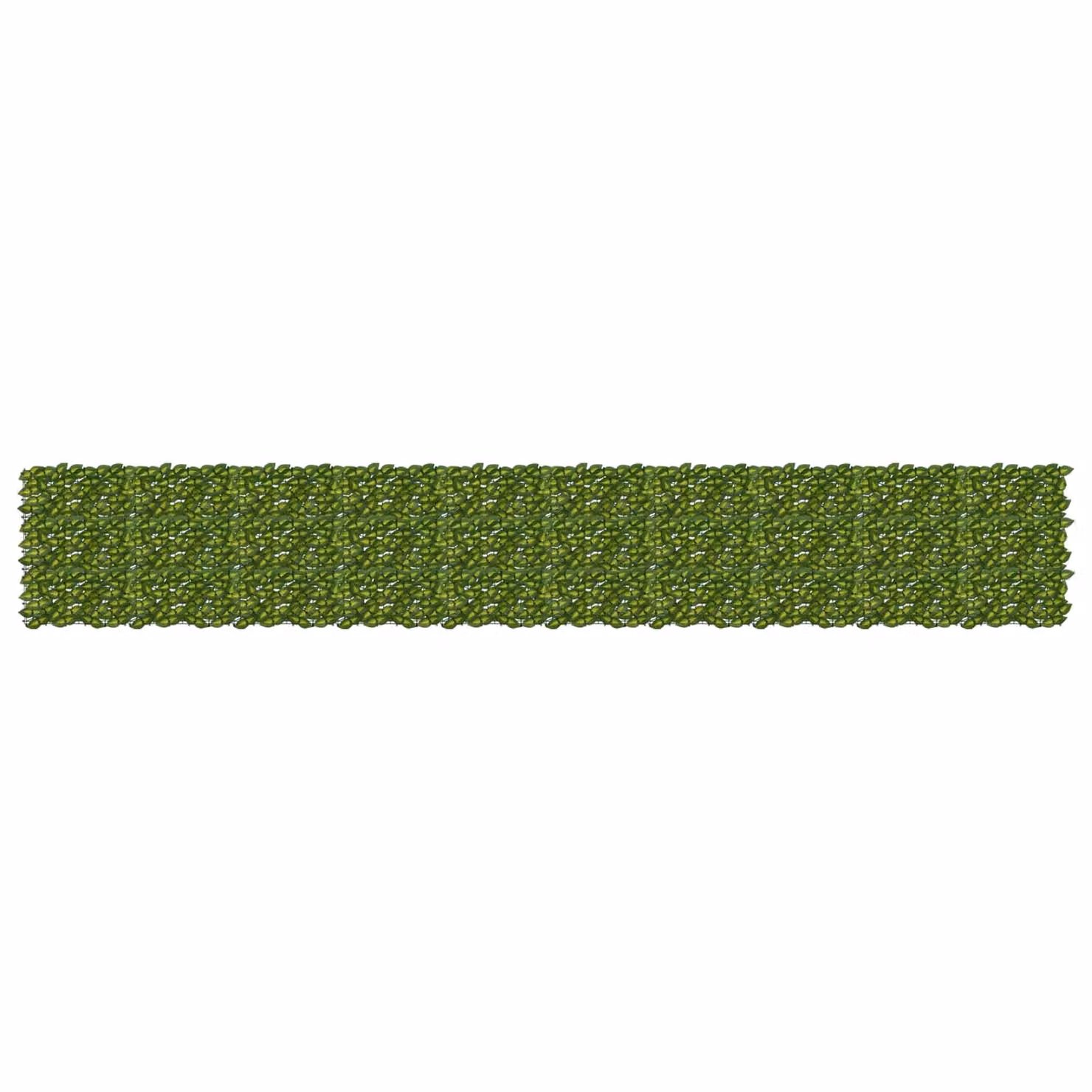 vidaXL Siepe artificiale per balcone con foglie Verde e Giallo L: 500 cm, H: 75 cm