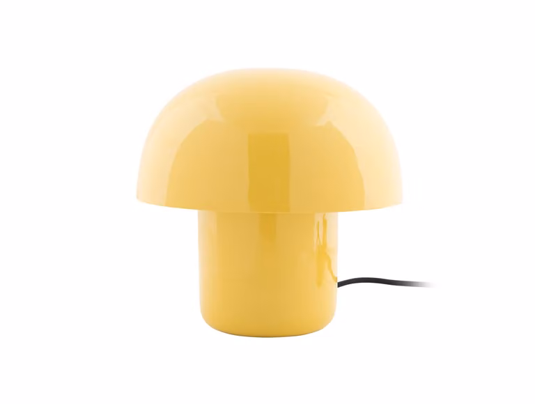 Leitmotiv - Lampada da tavolo Fat Mushroom Mini - Giallo - 20x20x20cm Lampada da tavolo - Lampada da comodino, soggiorno, camera da letto