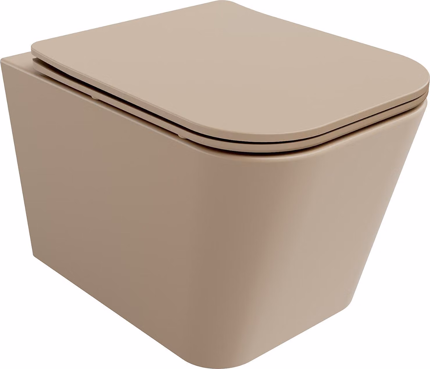 Mexen Teo vaso wc Rimless con sedile a chiusura rallentata slim, duroplast, cappuccino opaco - 30854064