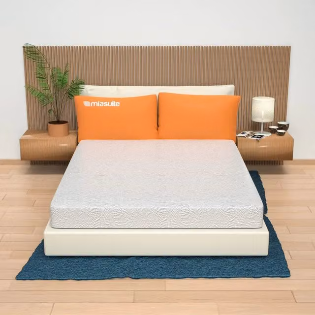 Materasso per divano letto Sim in comfort foam bianco, sfoderabile, L 150 cm x P 200 cm x H 14 cm