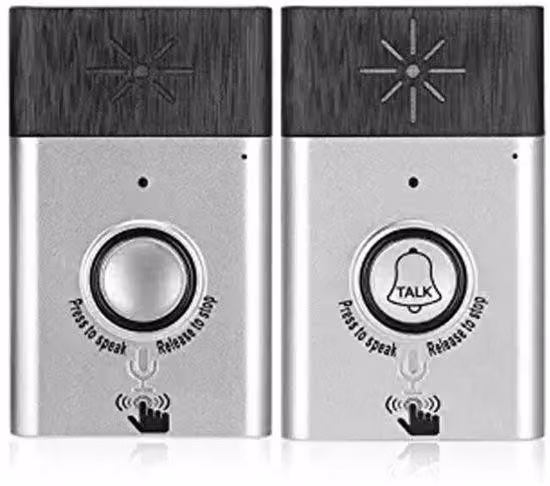 Sistema di sicurezza wireless per interni/esterni, comunicazione bidirezionale, display per visitatori interno, portatile