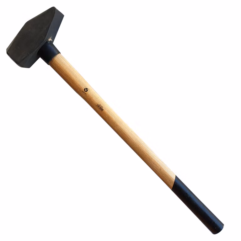 Martello da fabbro con manico in legno di hickory, 5 kg. Martello da demolizione. Protezione per il manico