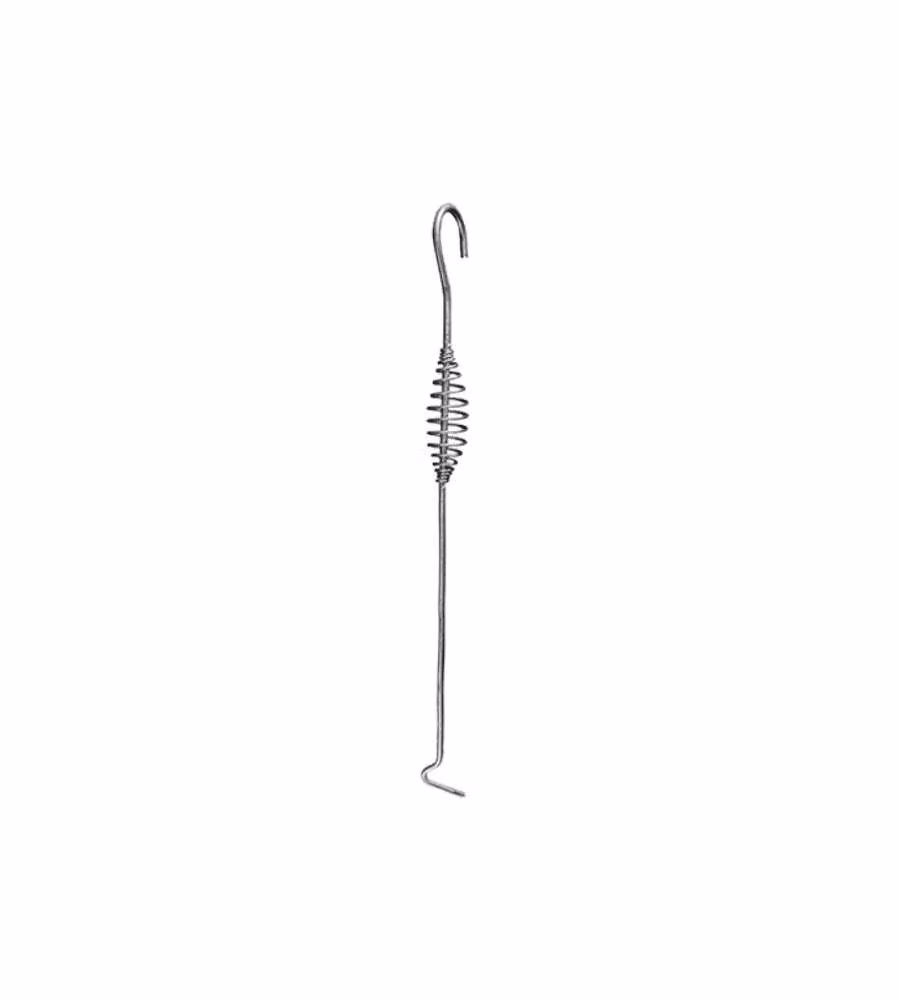 Rampino in Acciaio Cromato 41 cm - Accessorio per Stufe e Caminetti